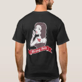 人は穴かOpsecの暗闇のティーを傷つけます Tシャツ (裏面)