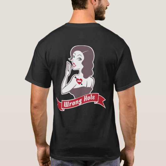 人は穴かOpsecの暗闇のティーを傷つけます Tシャツ (裏面)