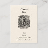 人は虫に過ぎぬ 名刺 (裏面)