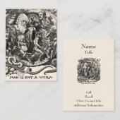 人は虫に過ぎぬ 名刺 (正面/裏面)