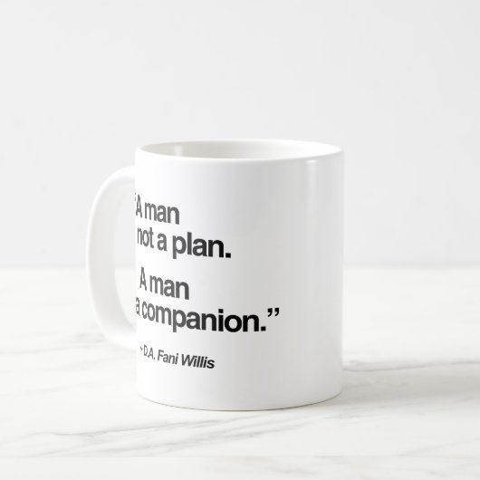 人は計略に足らぬ。人は仲間だ。 コーヒーマグカップ (正面左)