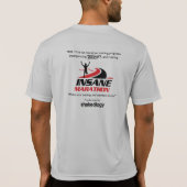 人は適当なTシャツを乾燥します Tシャツ (裏面)