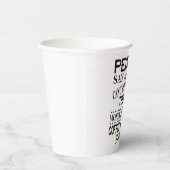 人は金が幸せにならないと買言う 紙コップ (右)