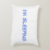 人は静か私が睡眠の枕の彼のです アクセントクッション (裏面(縦))