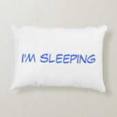 人は静か私が睡眠の枕の彼のです アクセントクッション (裏面)