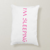 人は静か私が睡眠の枕の彼女の物です アクセントクッション (裏面(縦))