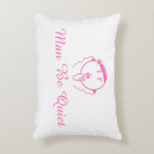 人は静か私が睡眠の枕の彼女の物です アクセントクッション (正面(垂直))