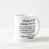 人は2種類ある...... コーヒーマグカップ (正面右)