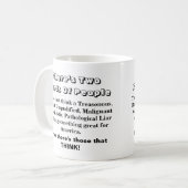人は2種類ある...... コーヒーマグカップ (正面左)