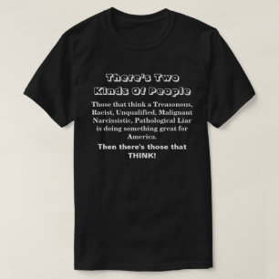 人は2種類ある...... Tシャツ