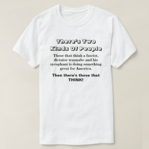 人は2種類ある...... Tシャツ