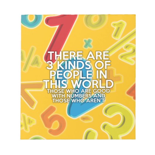 人は3種類に分けられる ノートパッド (正面)