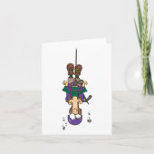 人ぶら下がったはロープから カード (正面)