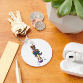 人ぶら下がったはロープから キーホルダー