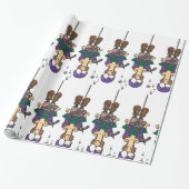 人ぶら下がったはロープから ラッピングペーパー (アンロールド)