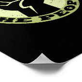 人へのパワーヴィンテージステッカー ポスター (角)