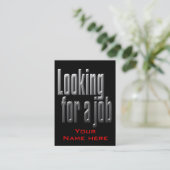 人または人のための職探しの名刺 名刺 (スタンド正面)