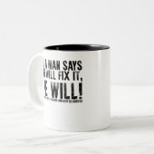 人もしは親父の日に直せと言う ツートーンマグカップ (正面左)