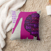 人もしを判断する感動的引用文投げ桶 クッション (ブランケット)