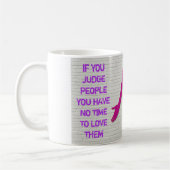 人もしを判断する感動的引用文・コーヒーmu コーヒーマグカップ (左)