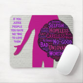 人もしを判断する感動的引用文 マウスパッド (マウス)