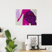 人もしを裁く感動的引用文 ポスター (ホームオフィス)