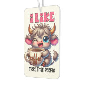 人よりコーヒーが好き  カーエアーフレッシュナー (左)