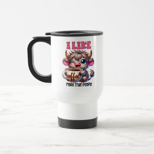 人よりコーヒーが好き トラベルマグ (左)