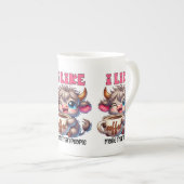 人よりコーヒーが好き ボーンチャイナマグカップ (正面右)