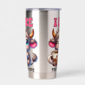 人よりコーヒーが好き 保温保冷タンブラー (左面)