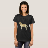 人より犬 黄色いラブラドール・レトリーバー Tシャツ (正面フル)