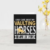 人より馬の跳躍に夢中なタン カード (黄色い花)