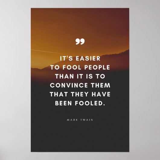 人をだますのは簡単だし… ポスター (正面)