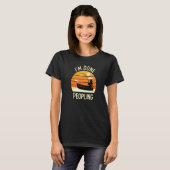 人をやめて 釣りをして言う Tシャツ (正面フル)
