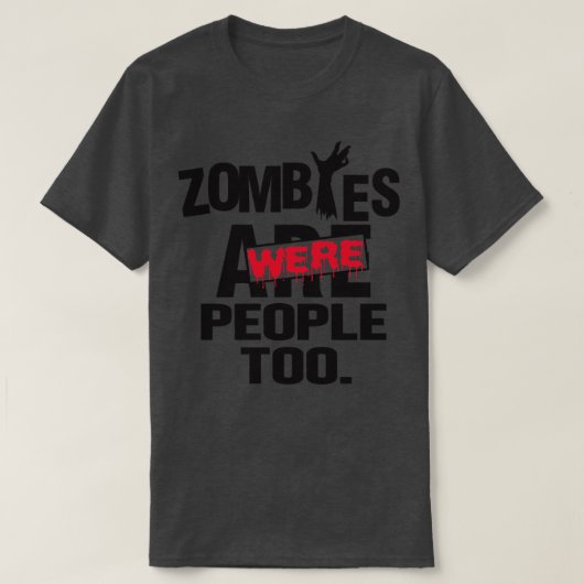 人をゾンビのように見せる Tシャツ (デザイン正面)