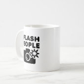 人をフラッシュする面白いマグカップ コーヒーマグカップ (正面左)