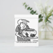 人をリラックス見て魚を釣る ポストカード (スタンド正面)