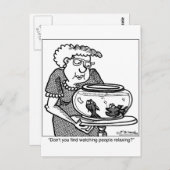 人をリラックス見て魚を釣る ポストカード (正面/裏面)