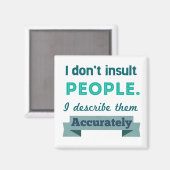 人を侮辱する マグネット (正面/裏面)