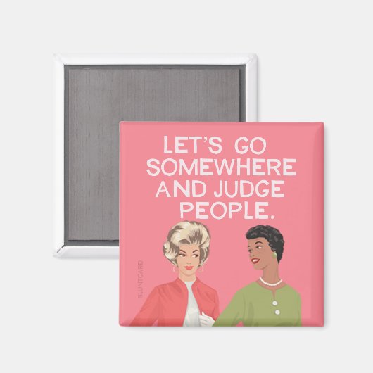 人を判断する マグネット (正面/裏面)