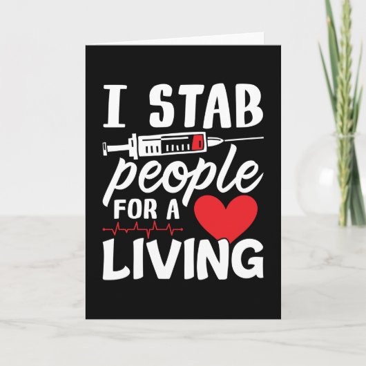 人を刺して生きている透析技師を探す カード (正面)