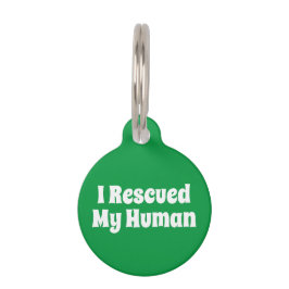 人を助けた ペット　ネームタグ