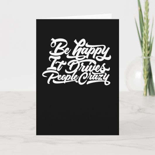 人を動かすのは幸せ熱狂するだ カード (正面)