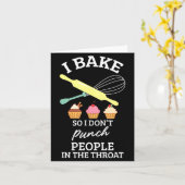 人を喉に突き刺さないために焼くんだ Baking カード (黄色い花)