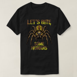 人を噛もう スパイダーTシャツ 面白い Tシャツ