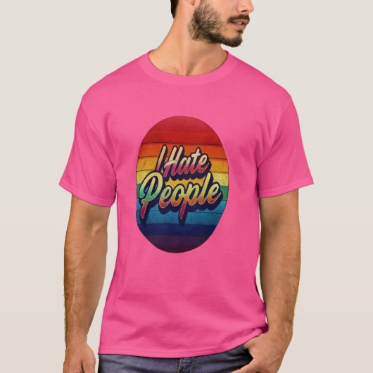 人を嫌うミザンソロピスト不機嫌な反社会的2 Tシャツ (正面)