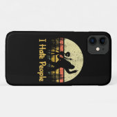 人を嫌う面白い女性用Tシャツ Case-Mate iPhoneケース (裏面(横))