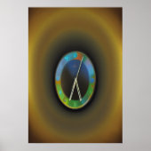 人を待つ時が無い | AIアートポスター ポスター (正面)