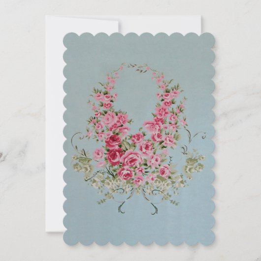 人を惹きつける花 - 誕生日パーティーの招待 / 出席の返事 招待状 (正面)