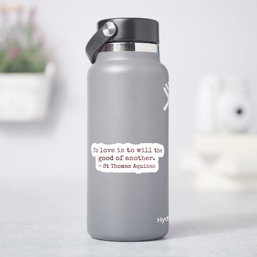 人を愛することは人を善く思うこと ステッカー シール (HydroFlask)